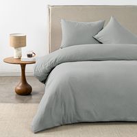 Funda Plumón Super King Liso Gris