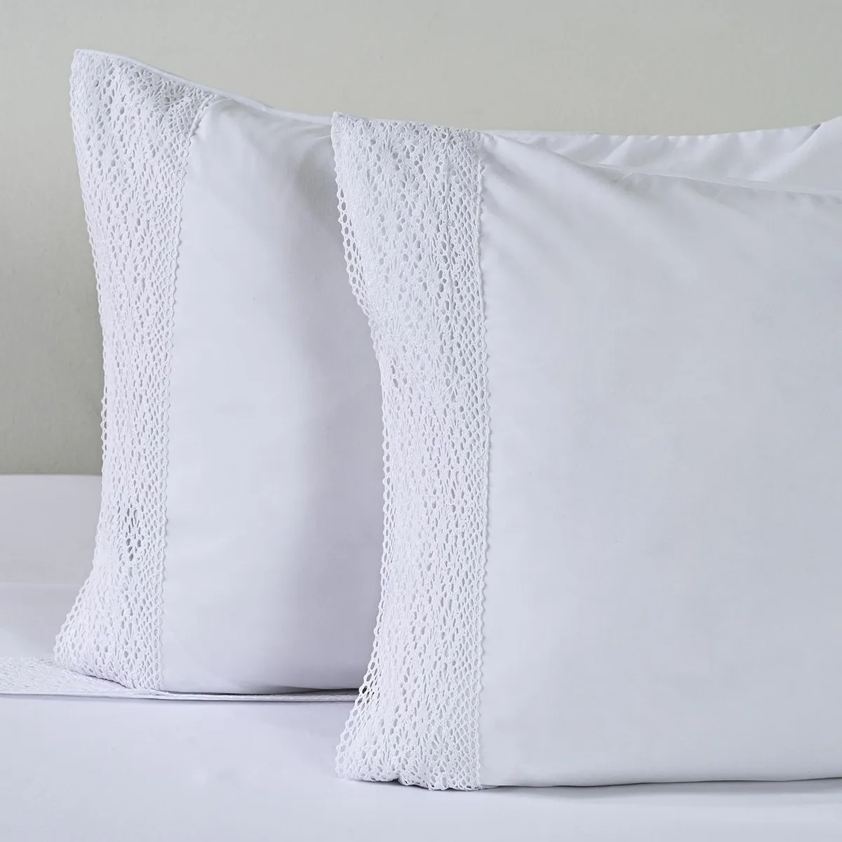 CANNON - Juego De Sábanas 2 Plazas Crochet Blanco Cannon