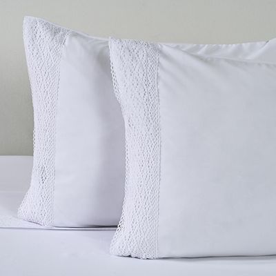 Imagen 2 del producto Juego De Sábanas 2 Plazas Crochet Blanco