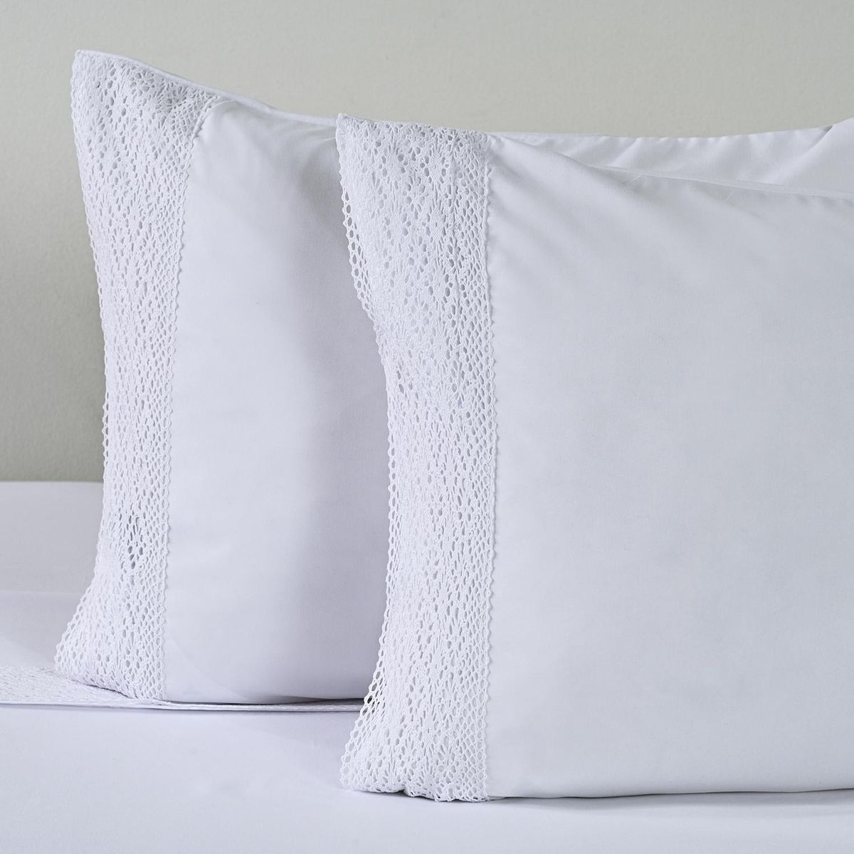 CANNON - Juego De Sábanas King Crochet Blanco Cannon