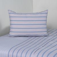 Juego De Sábanas 1.5 Plazas 144 Hilos Marino Rojo