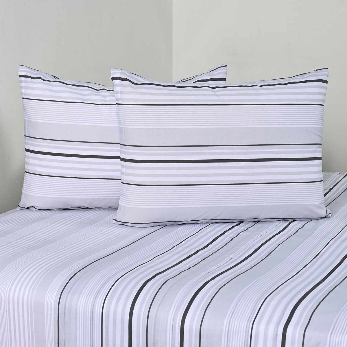 CANNON - Juego De Sábanas 2 Plazas 144 Hilos Zircon Gris Cannon