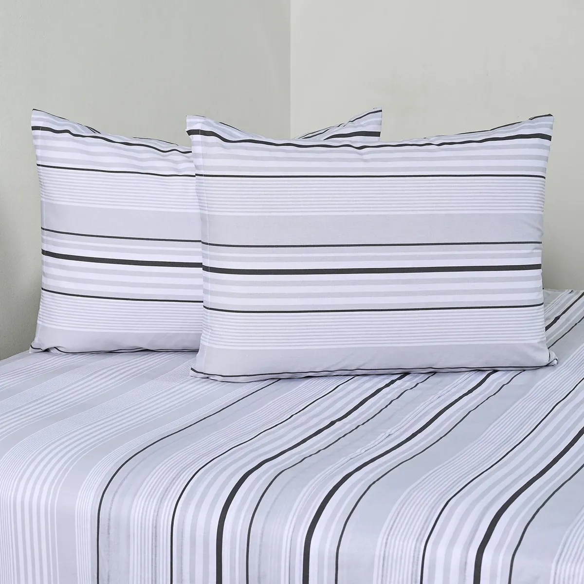 CANNON - Juego De Sábanas 2 Plazas 144 Hilos Zircon Gris Cannon