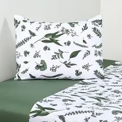 CANNON - Sábana 200 Hilos Estampada Greenery