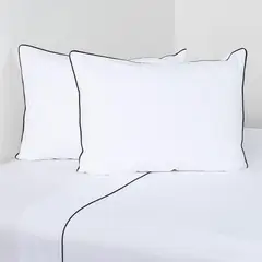 CANNON - Juego De Sábanas Super King 200 Hilos Bord Gardenia