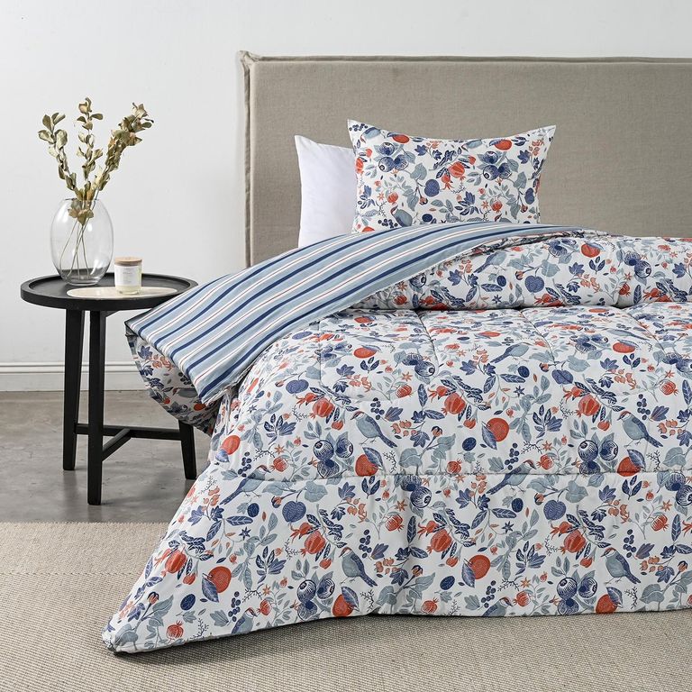 Plumón Estampado Reversible Citrus American Family