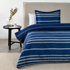 CANNON - Cubrecama Quilt Marino