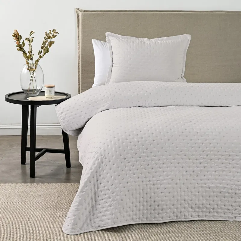 CANNON - Quilt 1.5 Plazas Dots Heatpress Beige Cannon