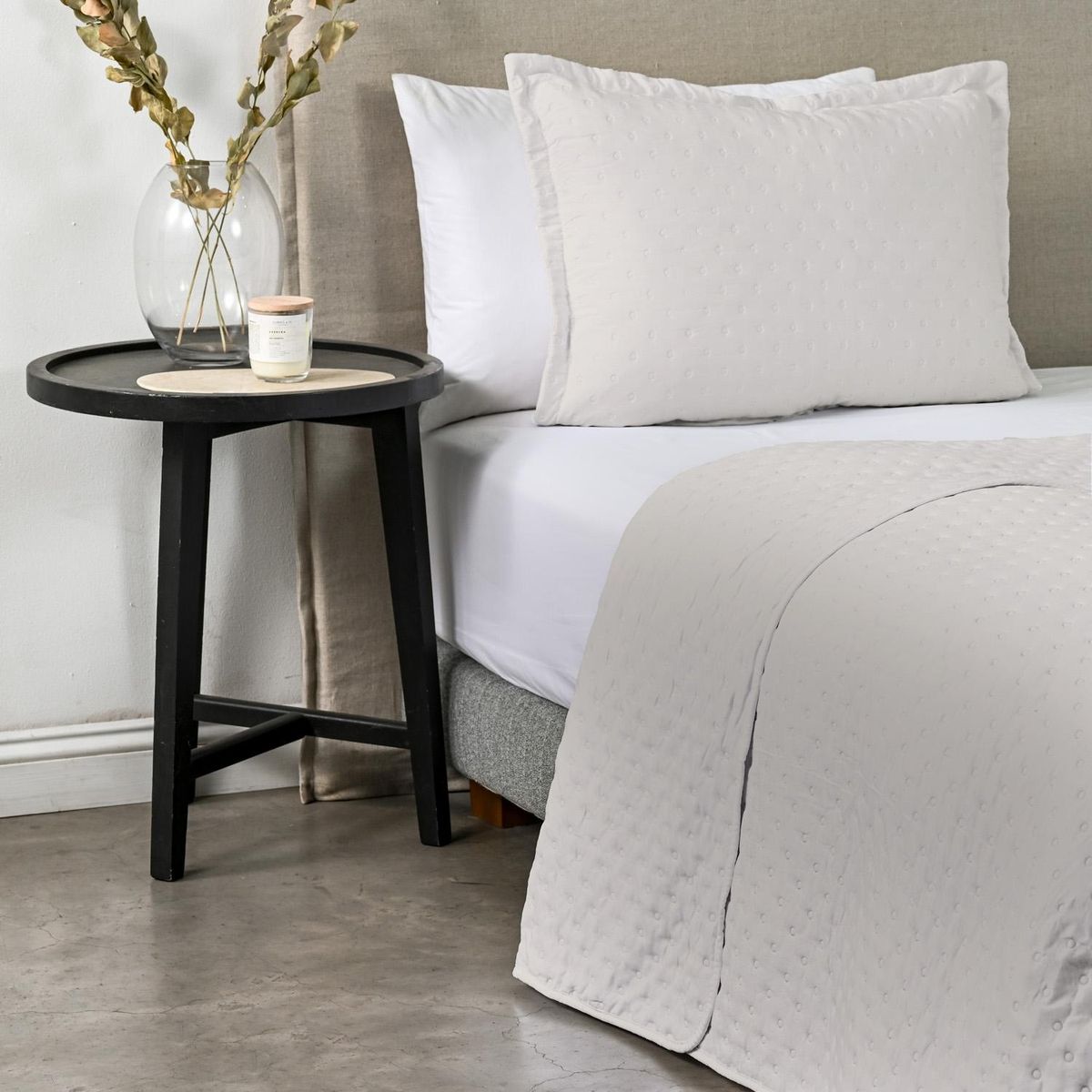 CANNON - Quilt 1.5 Plazas Dots Heatpress Beige Cannon