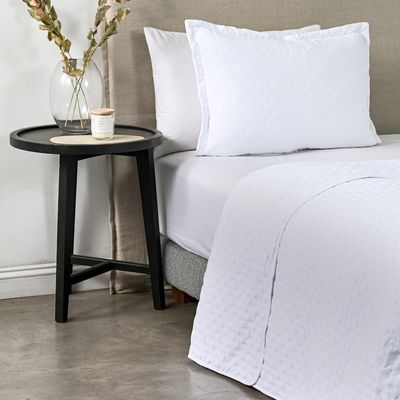 Imagen 2 del producto Quilt 1.5 Plazas Dots Heatpress Blanco