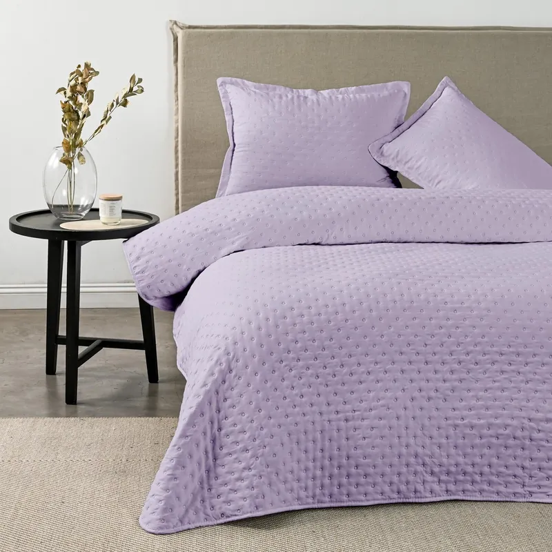 CANNON - Quilt 2 Plazas Dots Heatpress Malva Cannon
