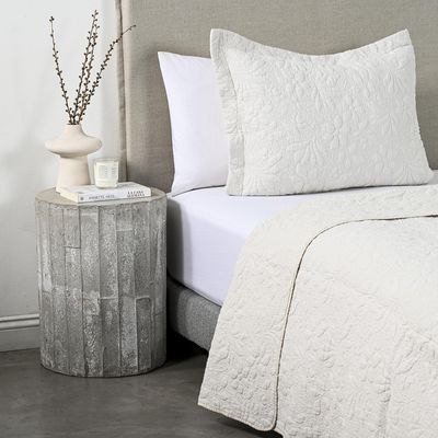 Imagen 2 del producto Quilt 1.5 Plazas Liso Garden Sand