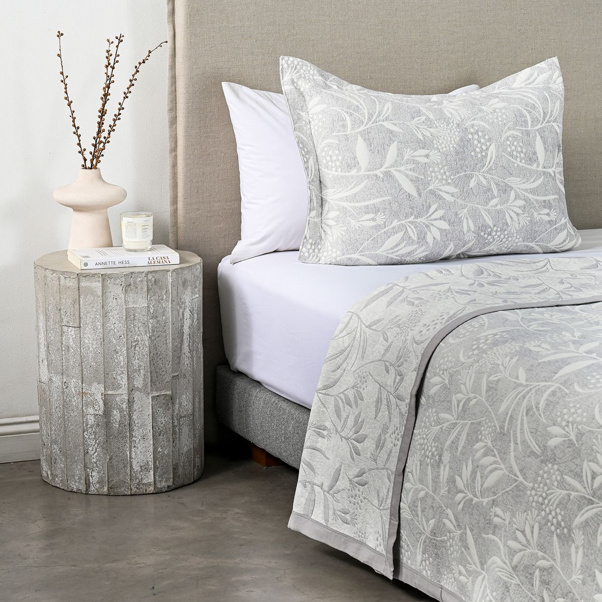 CANNON - Quilt 1.5 Plazas Aitana Gris Cannon