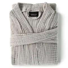 CANNON - Bata Baño Gauze Greige S-M