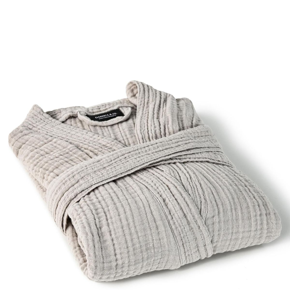 CANNON - Bata Baño Gauze Greige S-M Cannon