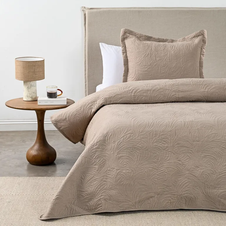 Quilt 1.5 Plazas Matelado Taupe