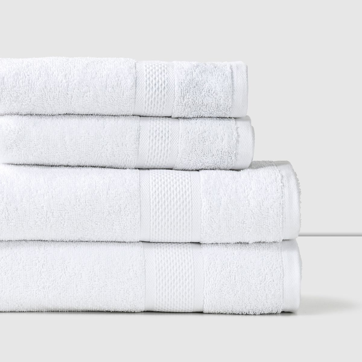 AMERICAN FAMILY - Set 4 Toallas Blanco Cannon