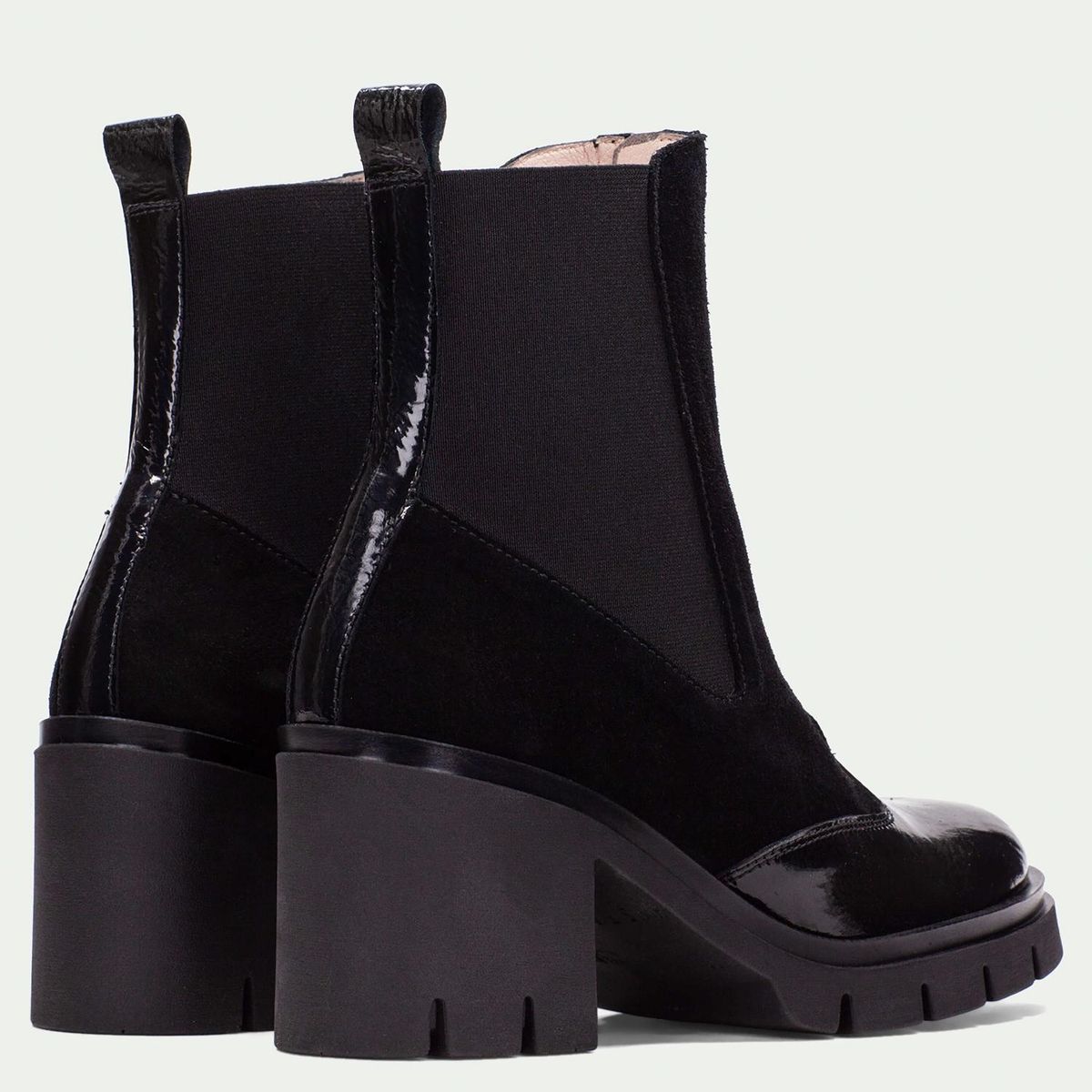 HISPANITAS - Botín Mujer Cuero Negro Hispanitas