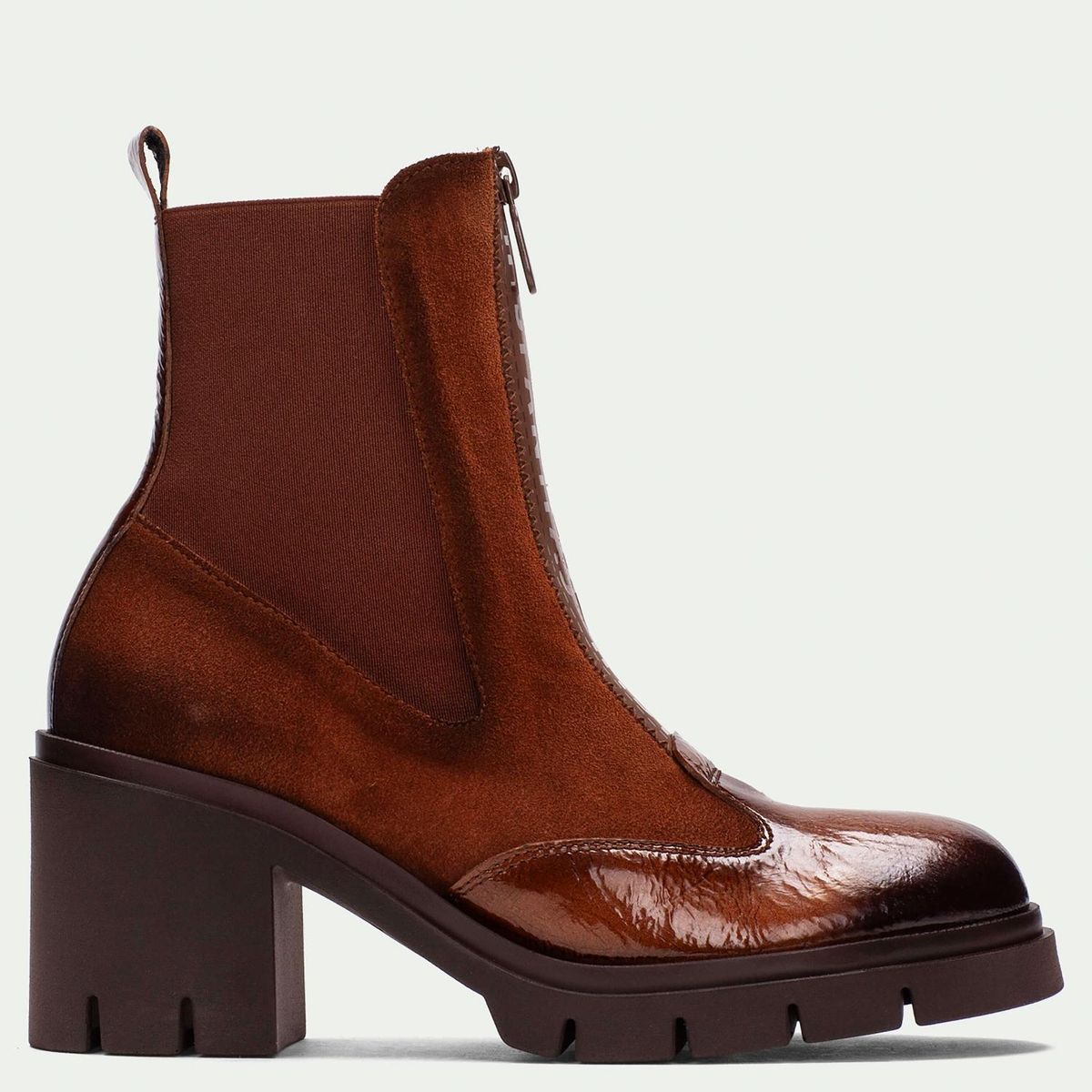 HISPANITAS - Botín Mujer Cuero Café Hispanitas