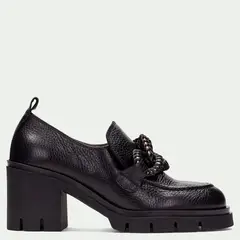 HISPANITAS - Zapato Casual Mujer Cuero Negro