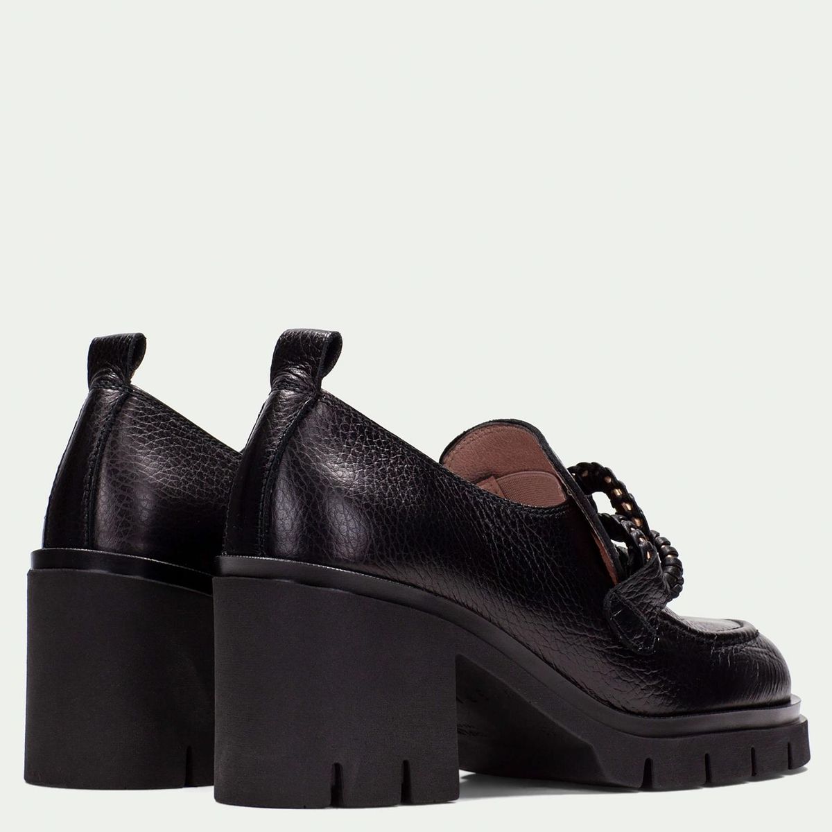 HISPANITAS - Zapato Casual Mujer Cuero Negro Hispanitas