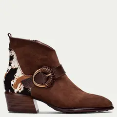 HISPANITAS - Botín Mujer Cuero Café