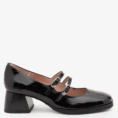 HISPANITAS - Zapato Casual Mujer Cuero Negro