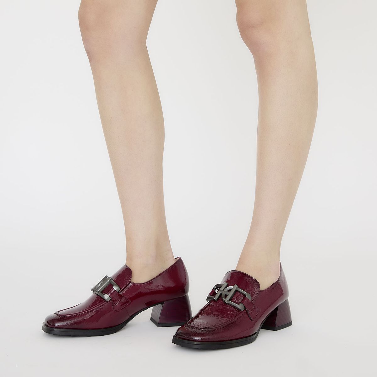 HISPANITAS - Zapato Casual Mujer Cuero Burdeo Hispanitas