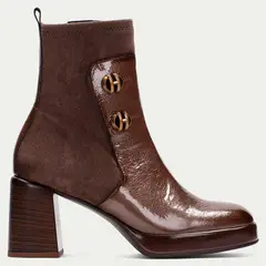 HISPANITAS - Botín Mujer Cuero Café