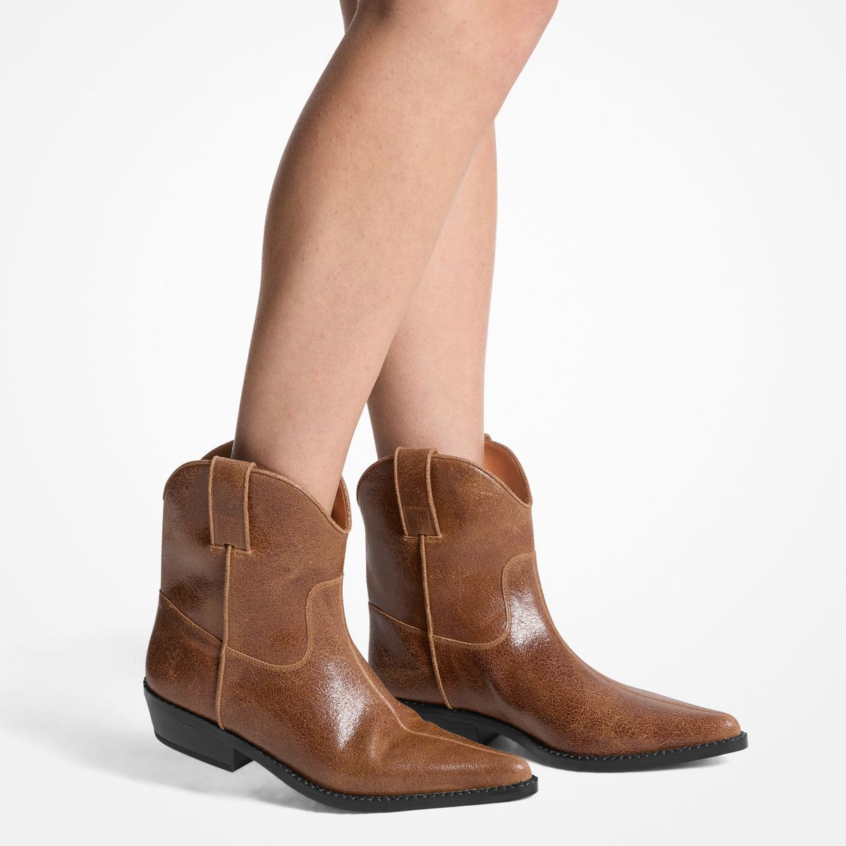 MICHAEL KORS - Botín Mujer Cuero Café Michael Kors