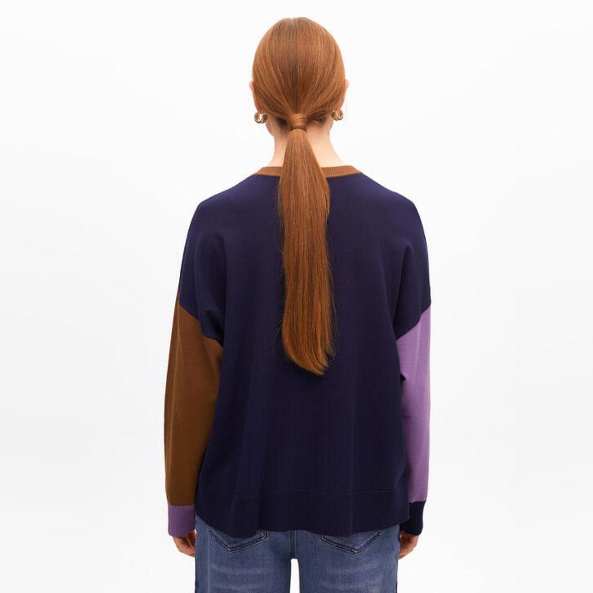 LOLA CASADEMUNT - Chaleco Tricolor Manga Abullonada Mujer Lola Casademunt