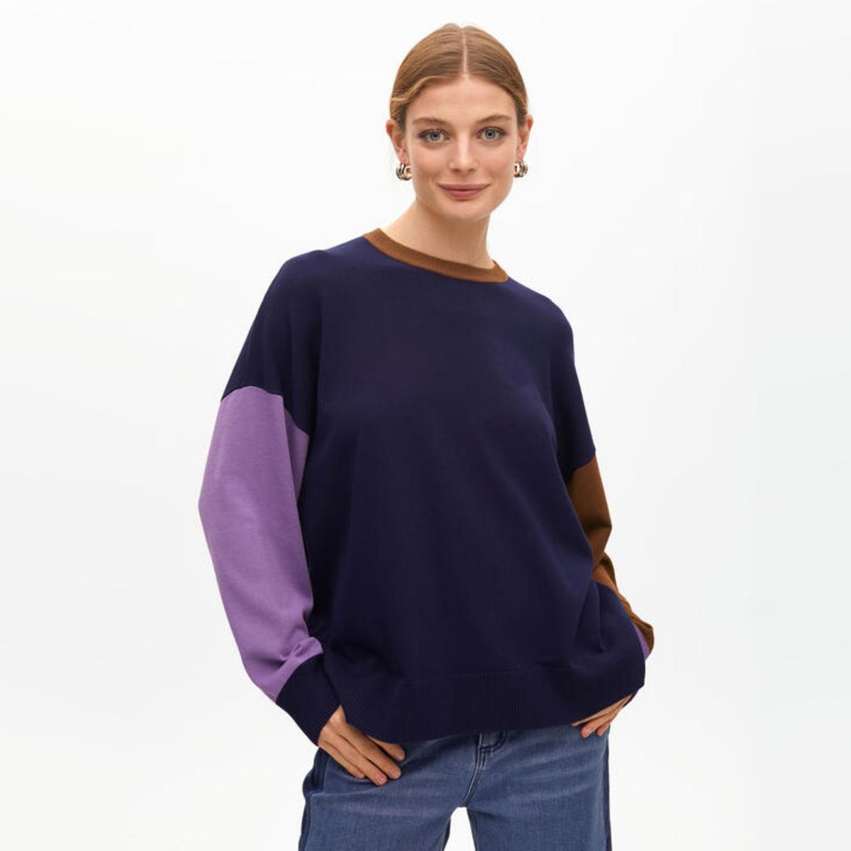 LOLA CASADEMUNT - Chaleco Tricolor Manga Abullonada Mujer Lola Casademunt