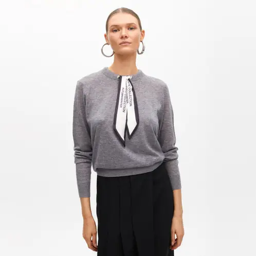 LOLA CASADEMUNT - Chaleco con Pañuelo Integrado Mujer