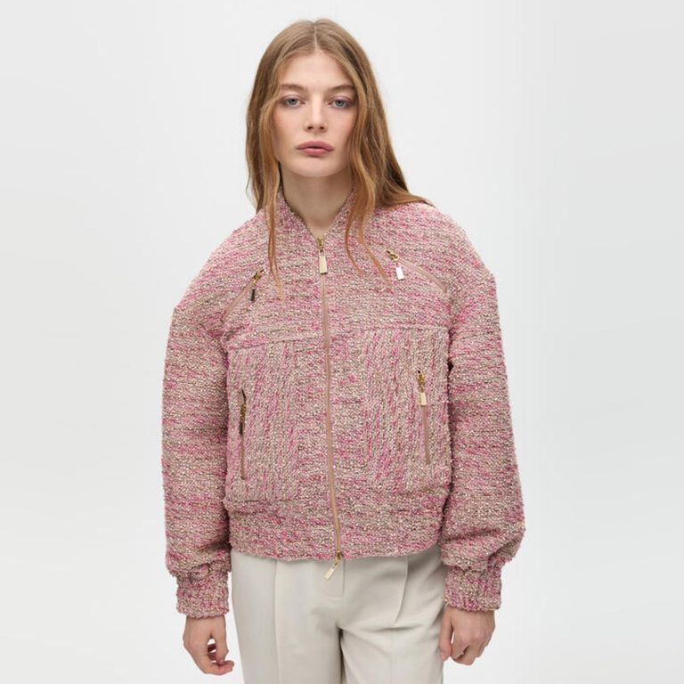 LOLA CASADEMUNT Cazadora Bomber Tweed Mujer