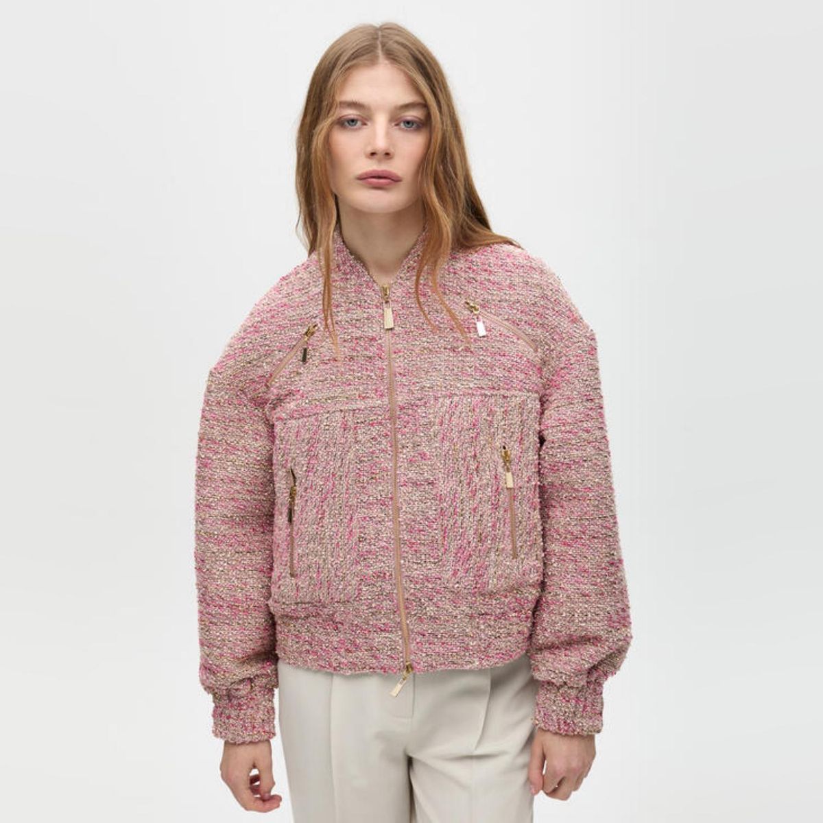 LOLA CASADEMUNT - Cazadora Bomber Tweed Mujer Lola Casademunt