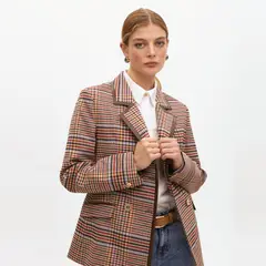 LOLA CASADEMUNT - Blazer Cuadros Con Botones Mujer
