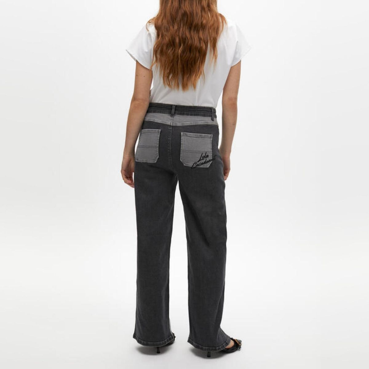 LOLA CASADEMUNT - Pantalón Wideleg Bicolor Mujer Lola Casademunt