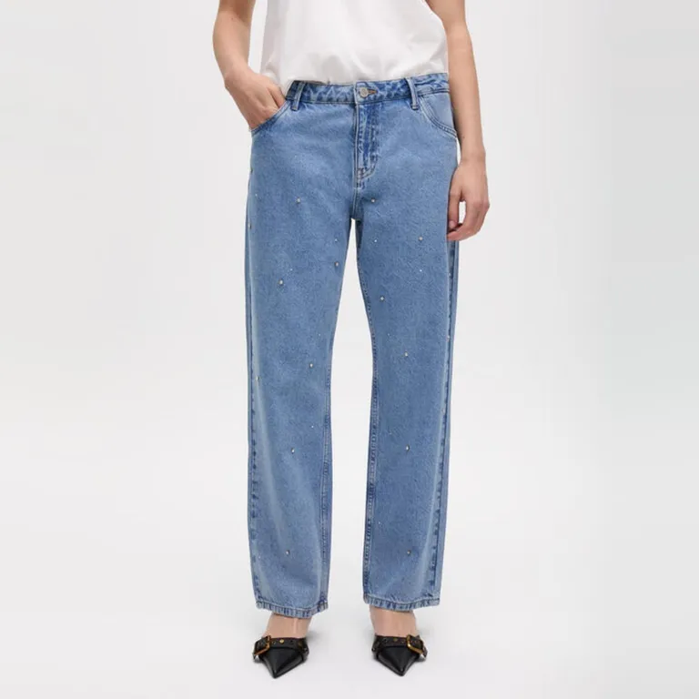 Pantalón Denim Brillantes Mujer