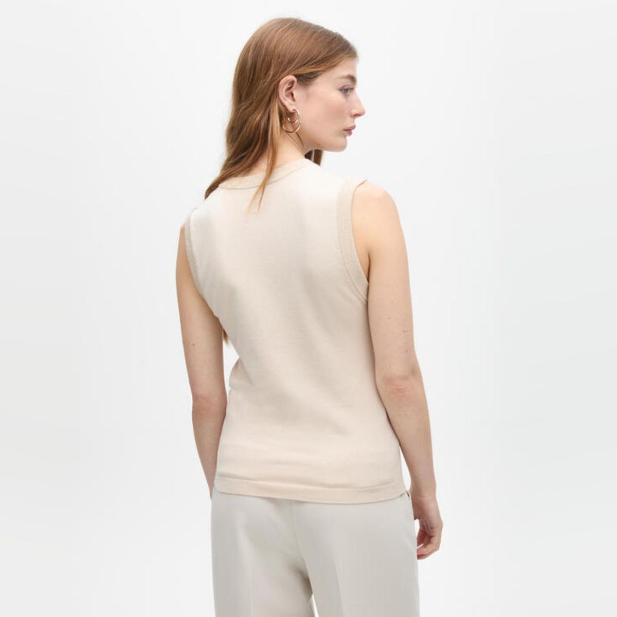 LOLA CASADEMUNT - Top sin Mangas Efecto Lurex Mujer Lola Casademunt