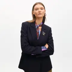 LOLA CASADEMUNT - Blazer Tipo Sastrero con Detalle Joya Mujer