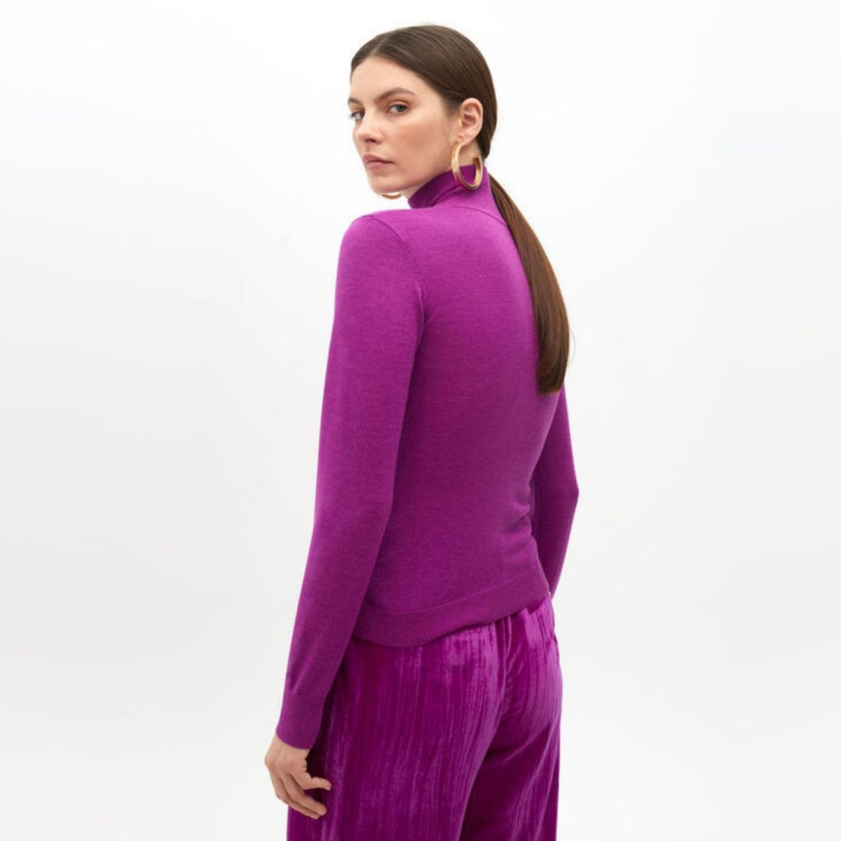 LOLA CASADEMUNT - Chaleco Cuello Alto con Lana Mujer Lola Casademunt