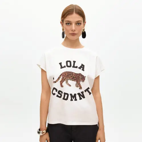 LOLA CASADEMUNT - Polera Estampada Lola 100% Algodón Mujer