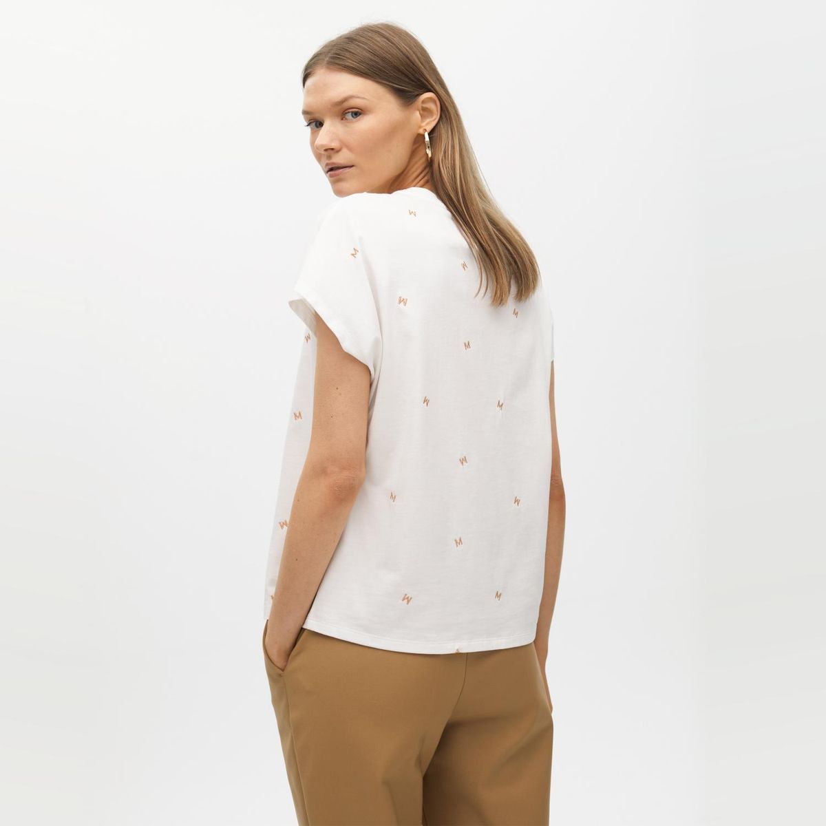 LOLA CASADEMUNT - Polera Detalles Bordados 100% Algodón Mujer Lola Casademunt