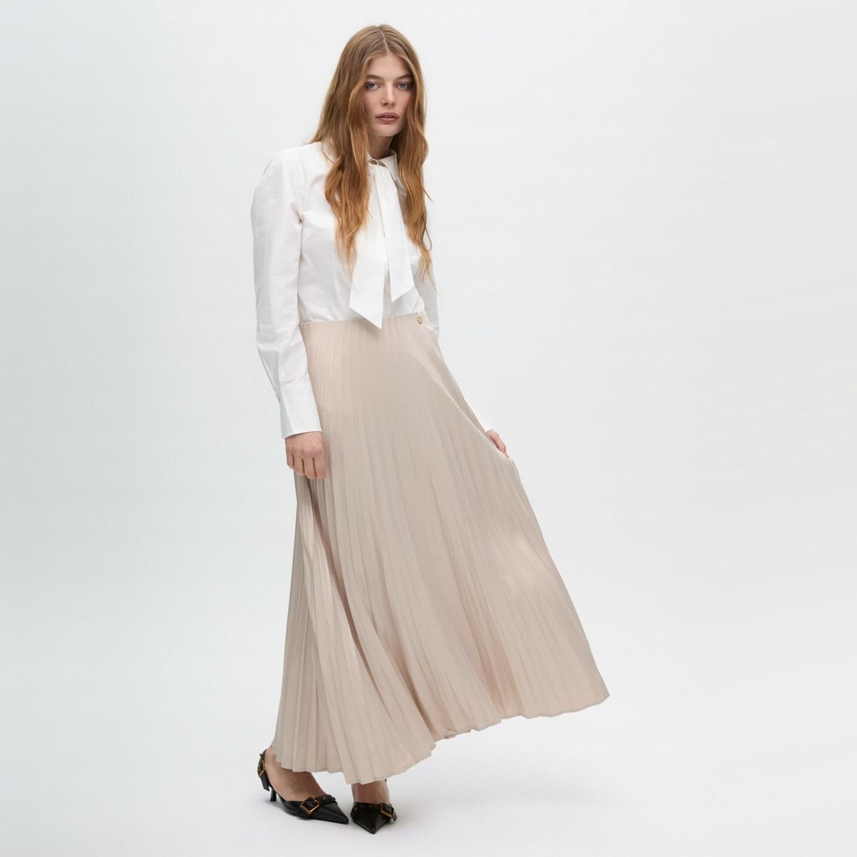 LOLA CASADEMUNT - Falda Plisada Efecto Encerada Mujer Lola Casademunt