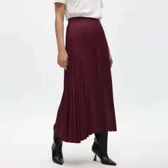 LOLA CASADEMUNT - Falda Plisada Efecto Encerada Mujer