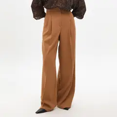 LOLA CASADEMUNT - Pantalón Wideleg Pinzas Mujer