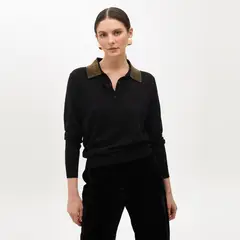 LOLA CASADEMUNT - Chaleco Cuello Polo con Strass Mujer