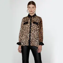 LOLA CASADEMUNT - Blusa Estampada Animal Print Mujer