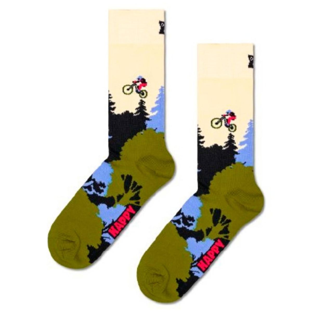 HAPPY SOCKS - Calcetín Algodón Mountain Bike Hombre Happy Socks