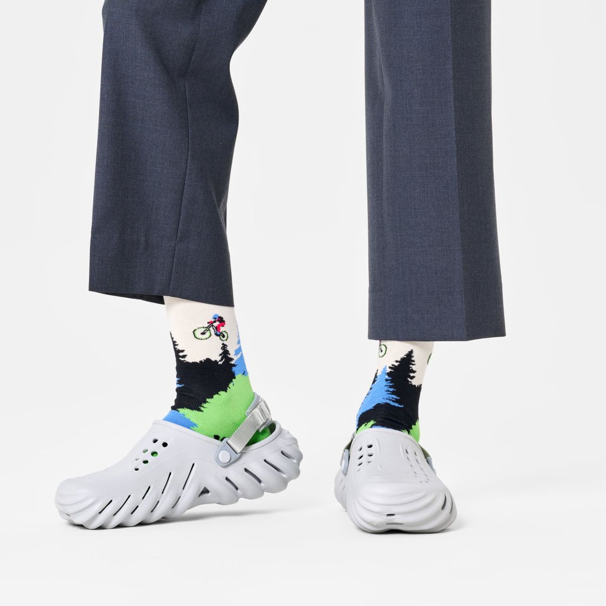 HAPPY SOCKS - Calcetín Algodón Mountain Bike Hombre Happy Socks